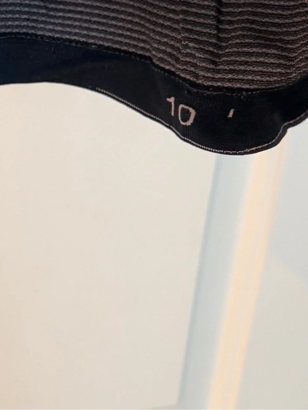 lululemon short sleeve swiftly tech crew in navy and white stripes